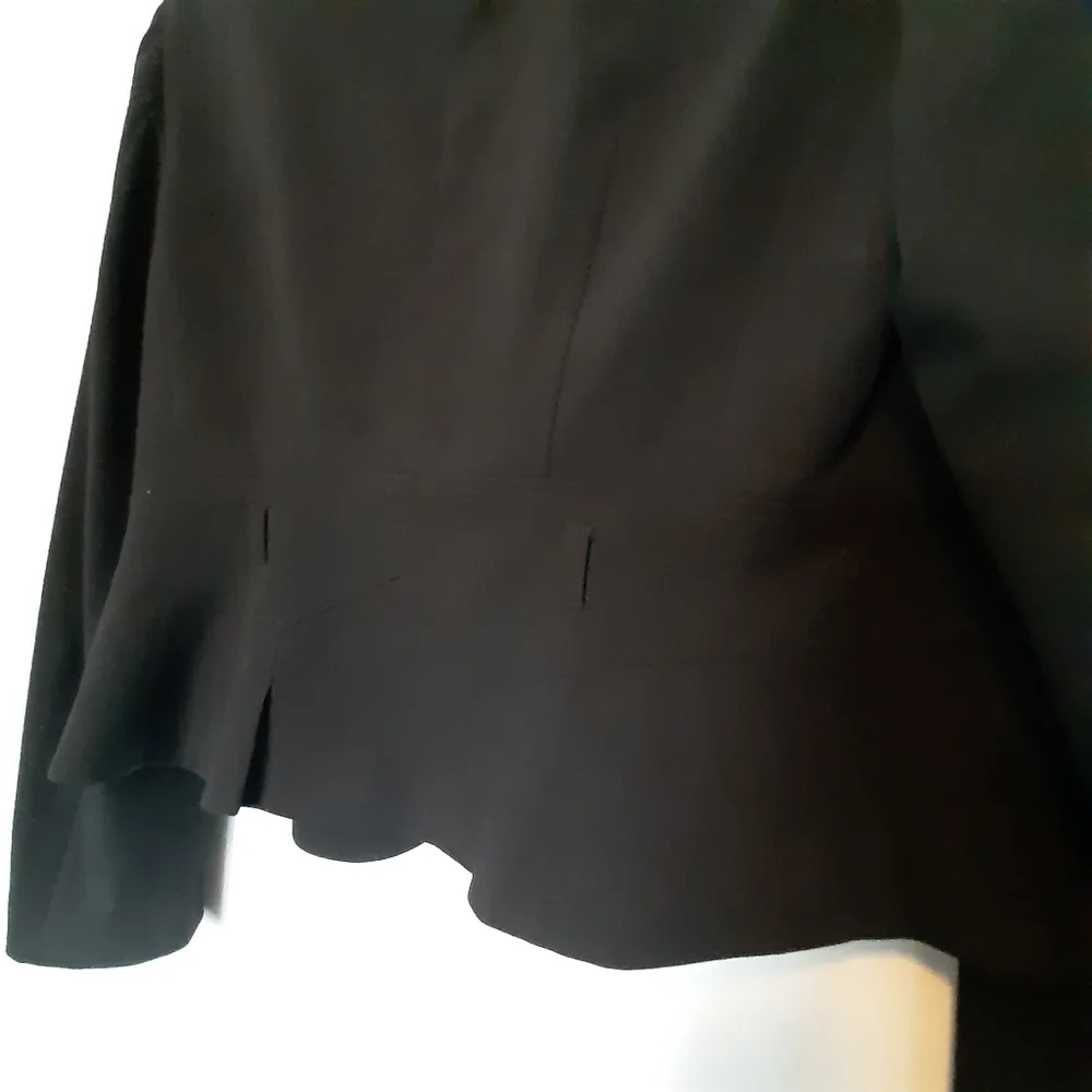 Basque womens black jacket size 14 exx condition missing waist belt - Picture 6 of 7